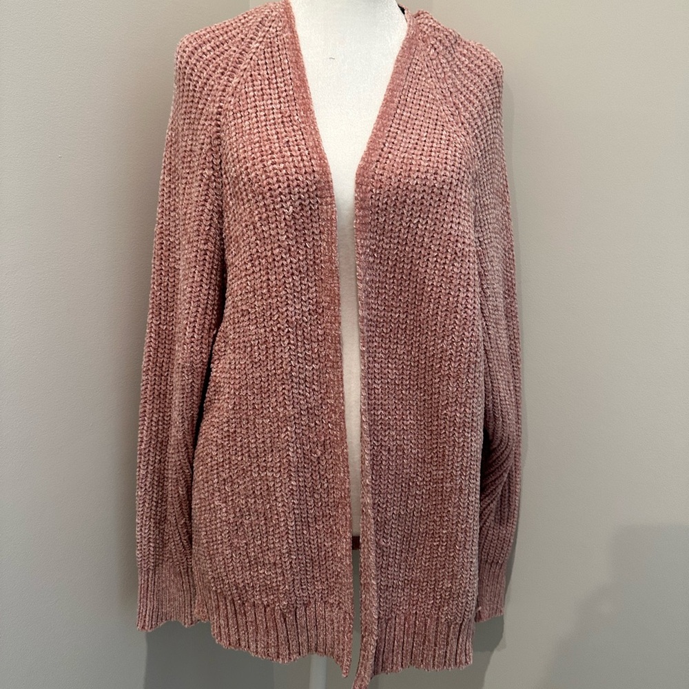 Cozy Pink Chenille Sweater